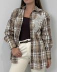 Haveone - Camicia in flanella con dettaglio