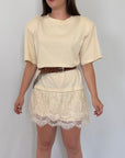 Haveone - Abito in cotone con pizzo