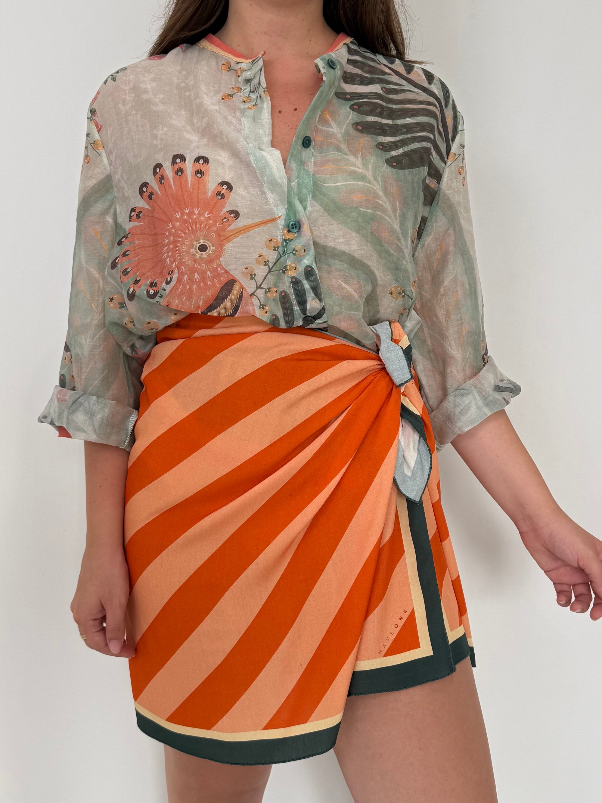 Haveone - Gonna stripes arancio
