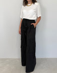 Tensione In - Pantalone cargo paracute nero