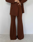 Two Way - Pantalone a zampa tabacco
