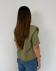 Dixie - Maglia con spalline verde