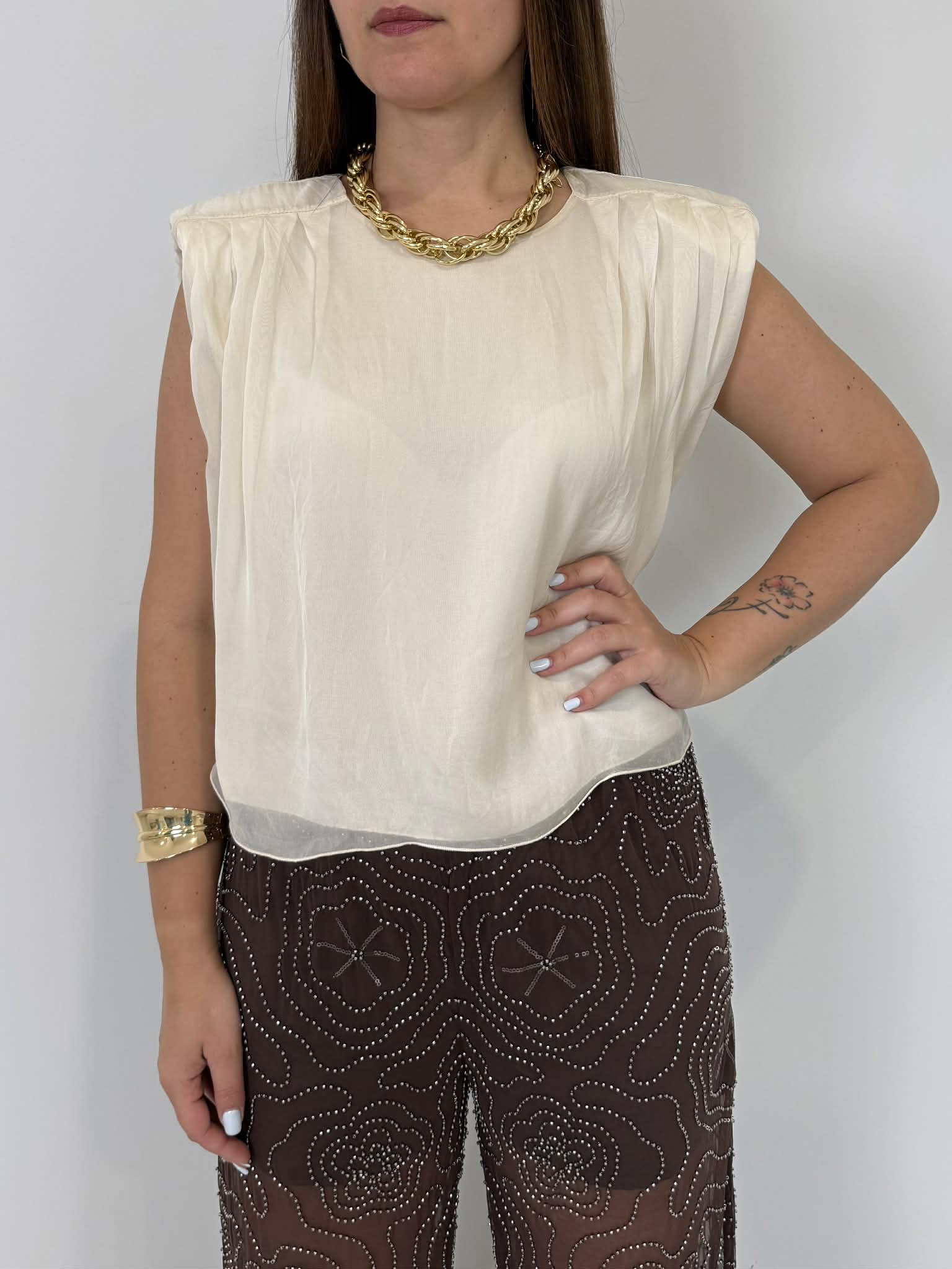 Haveone - Top smanciato in seta