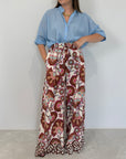 Tensione In - Pantalone floreale Ostuni
