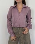 Two Way - Camicia cropped cipria