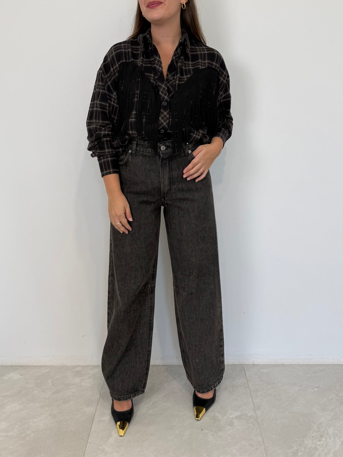 Haveone - Jeans Judo sovrattinto nero