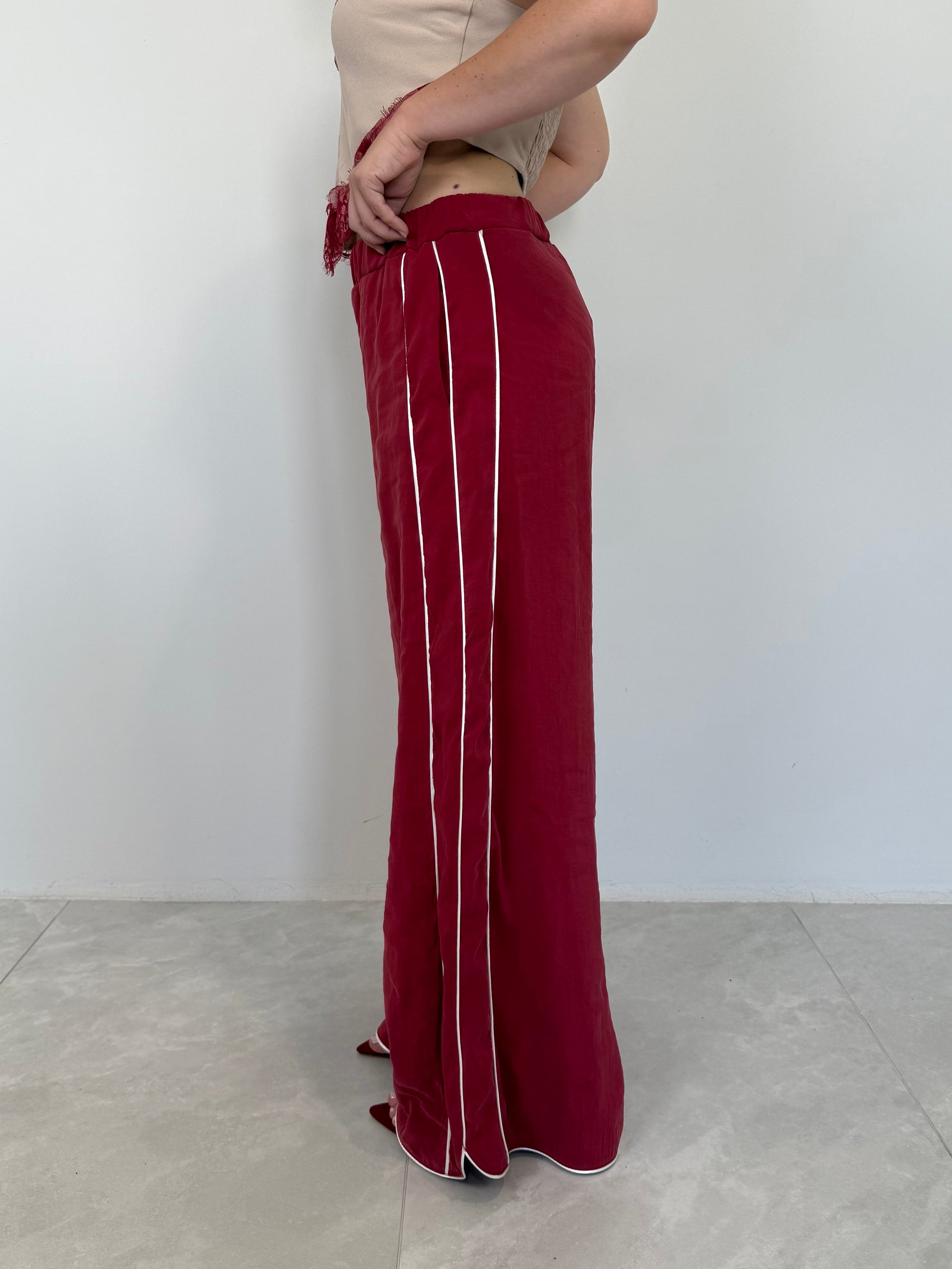 Haveone - Pantalone in cupro con banda india