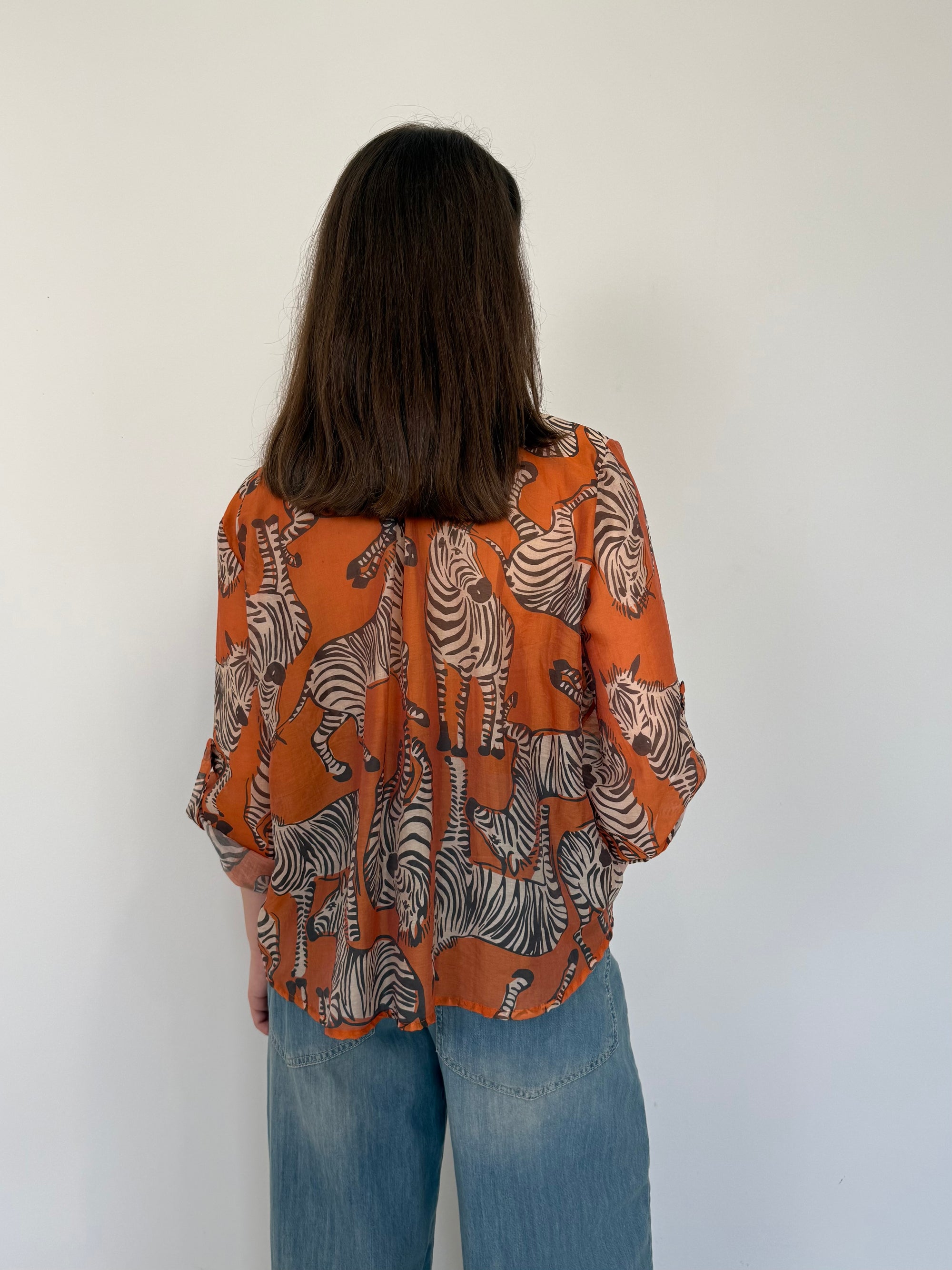 Haveone - Camicia con fantasia zebre