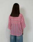 Tensione - Camicia millerighe rosa
