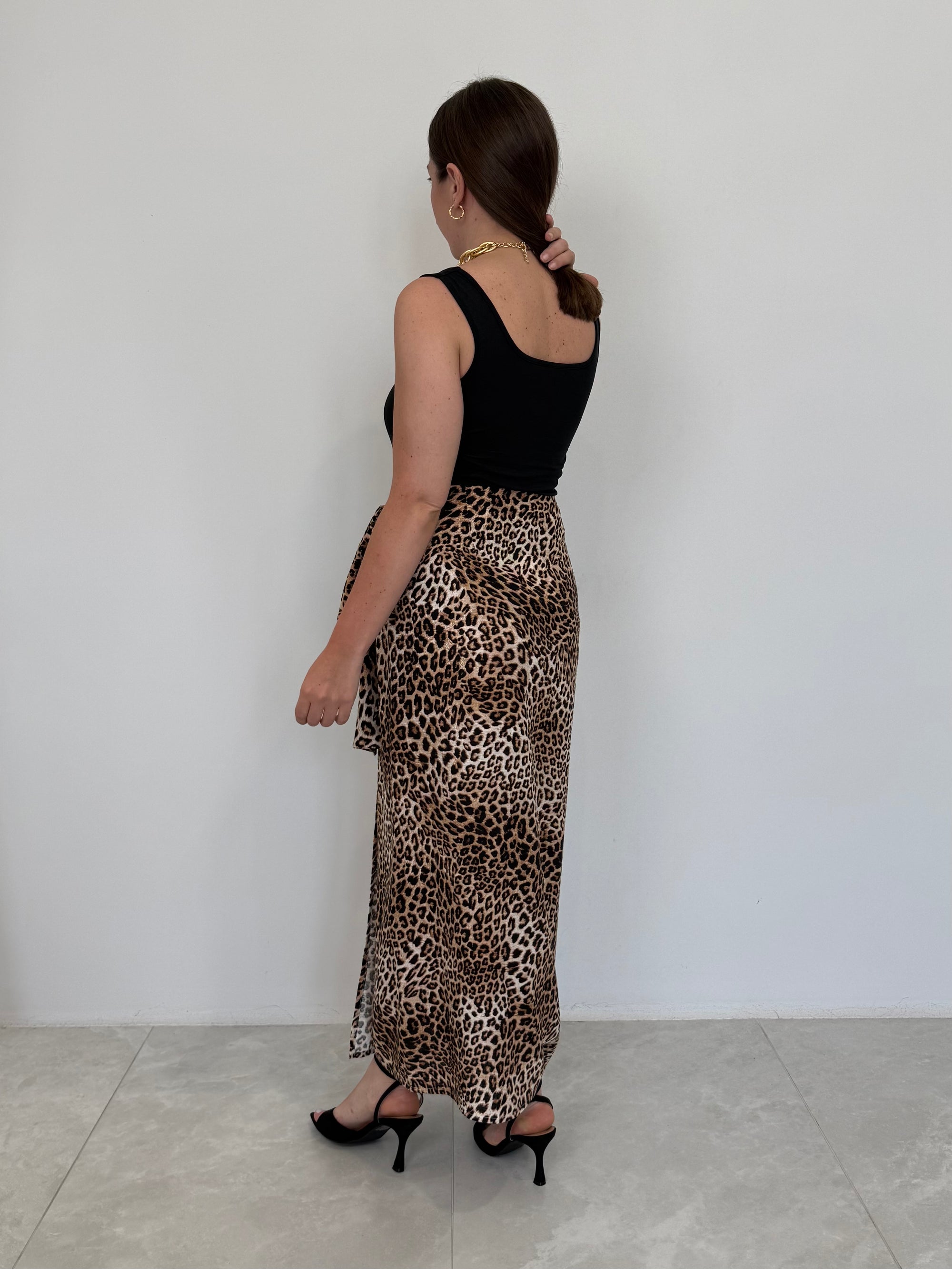 Tensione In - Gonna pareo animalier