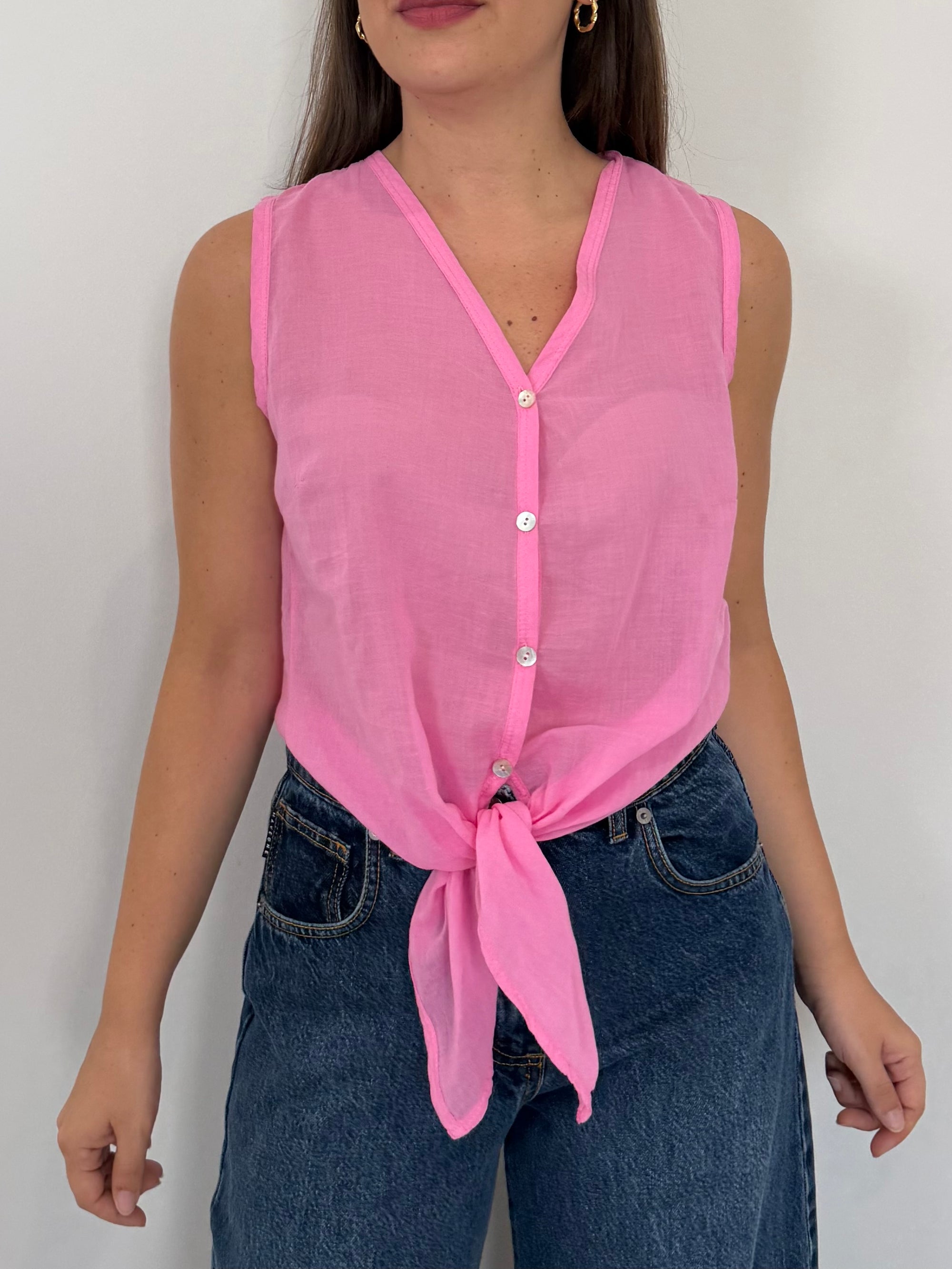 Tensione In - Camicia smanicata bonbon