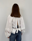 Tensione In - Camicia in pizzo bianco