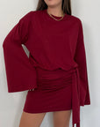 Haveone - Abito corto con manica trapezio
