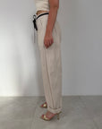 SusyMix - Pantalone con stellina LT beige