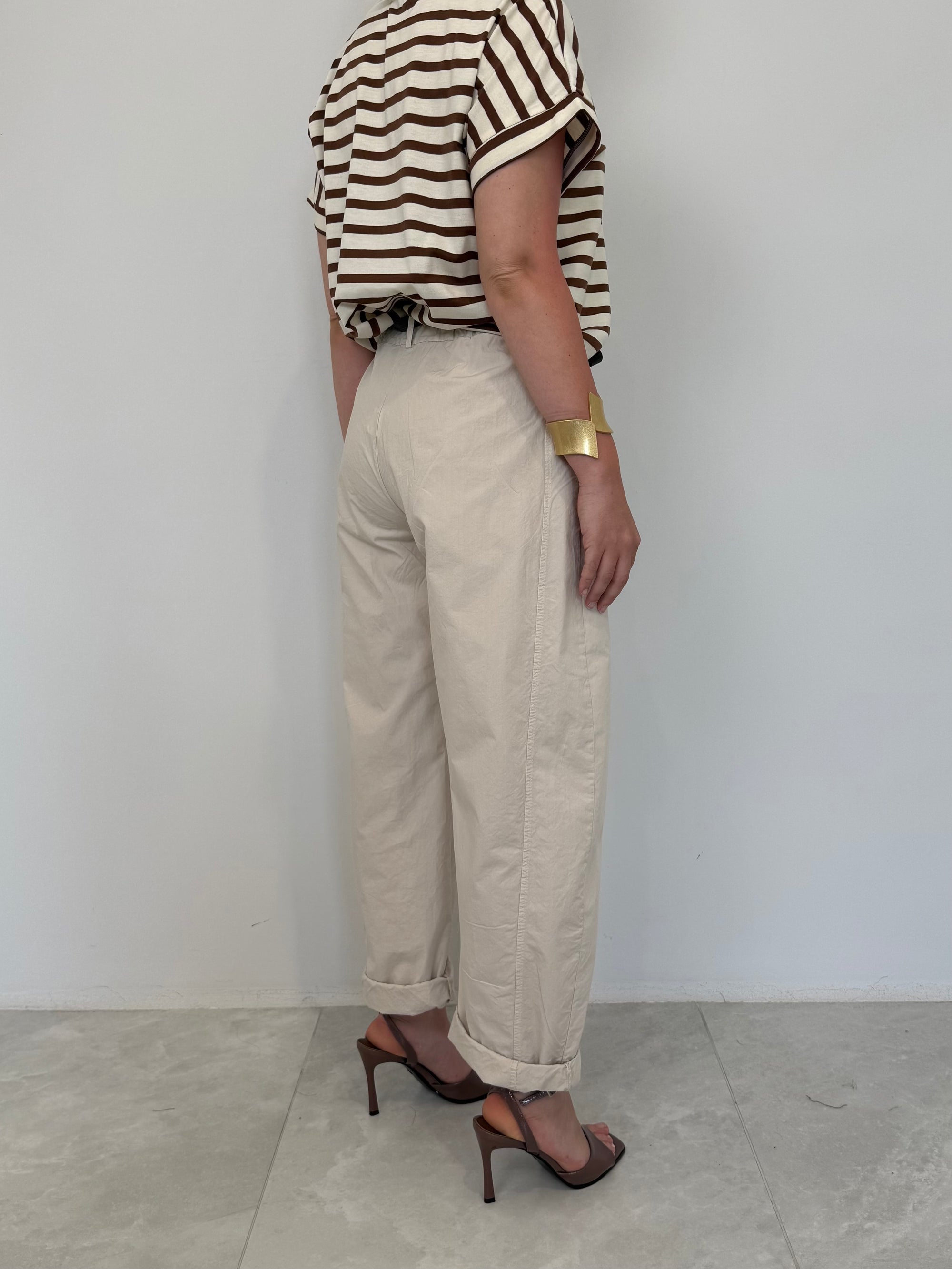 SusyMix - Pantalone con stellina LT beige