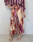 Haveone - Pantalone tropical multicolor
