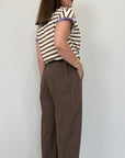 SusyMix - Pantalone con stellina LT moro