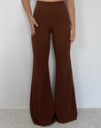 Two Way - Pantalone a zampa tabacco