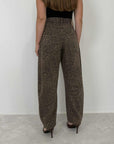 Haveone - Jeans barrel maculato