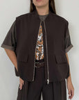 Dixie - Bomber con tasche moro