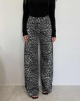 Civico23 - Jeans animalier nero