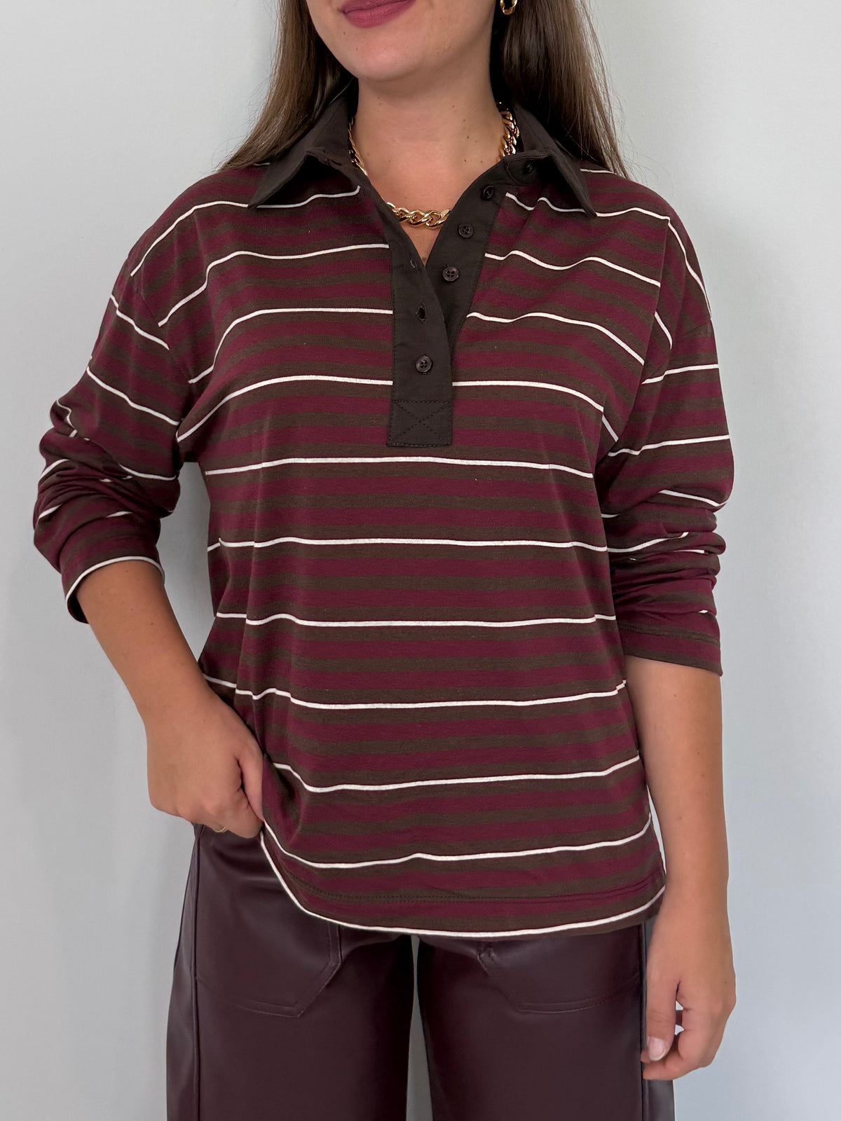 Haveone - Polo righe vino