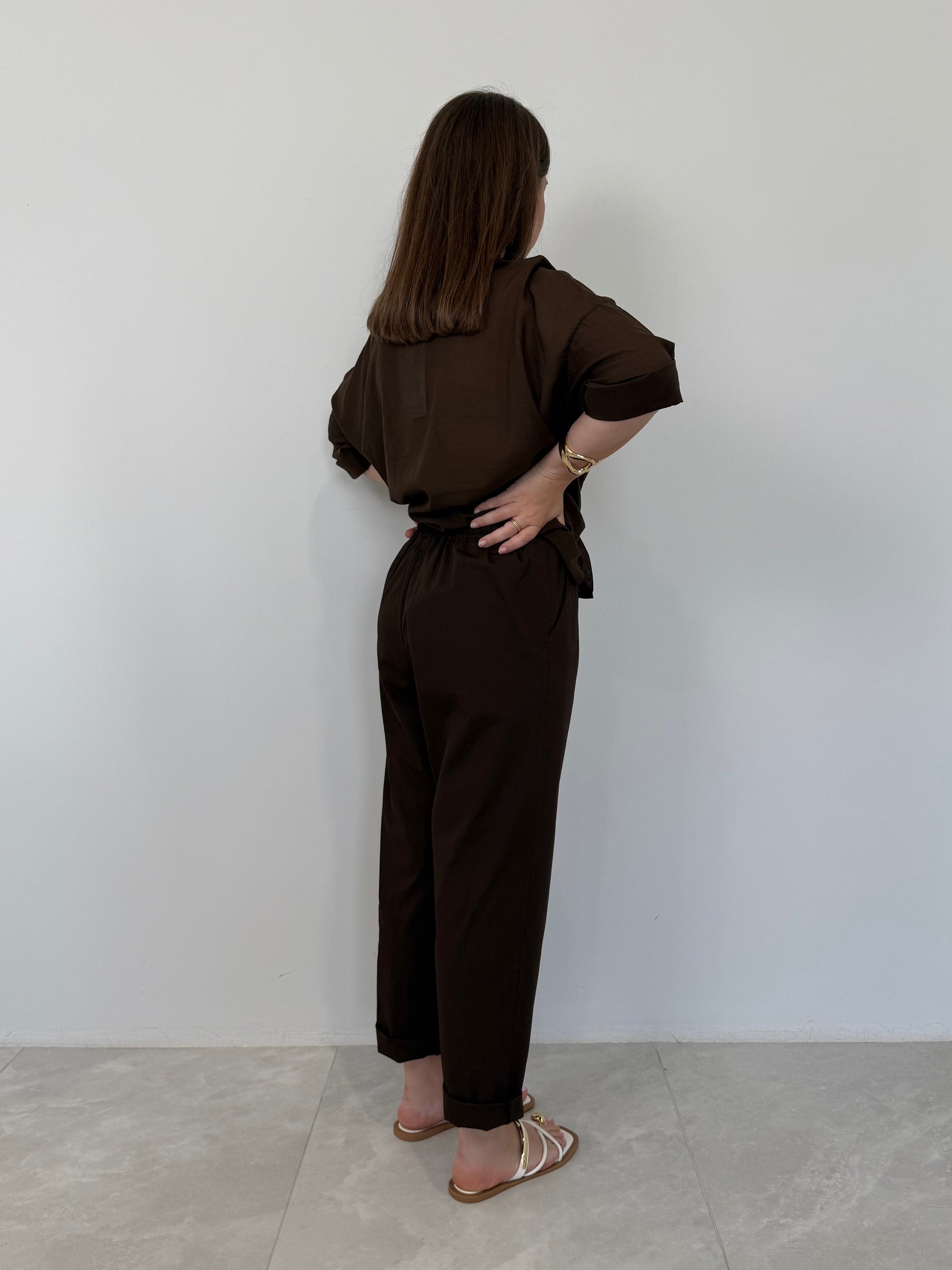 Haveone - Pantalone leggero moro