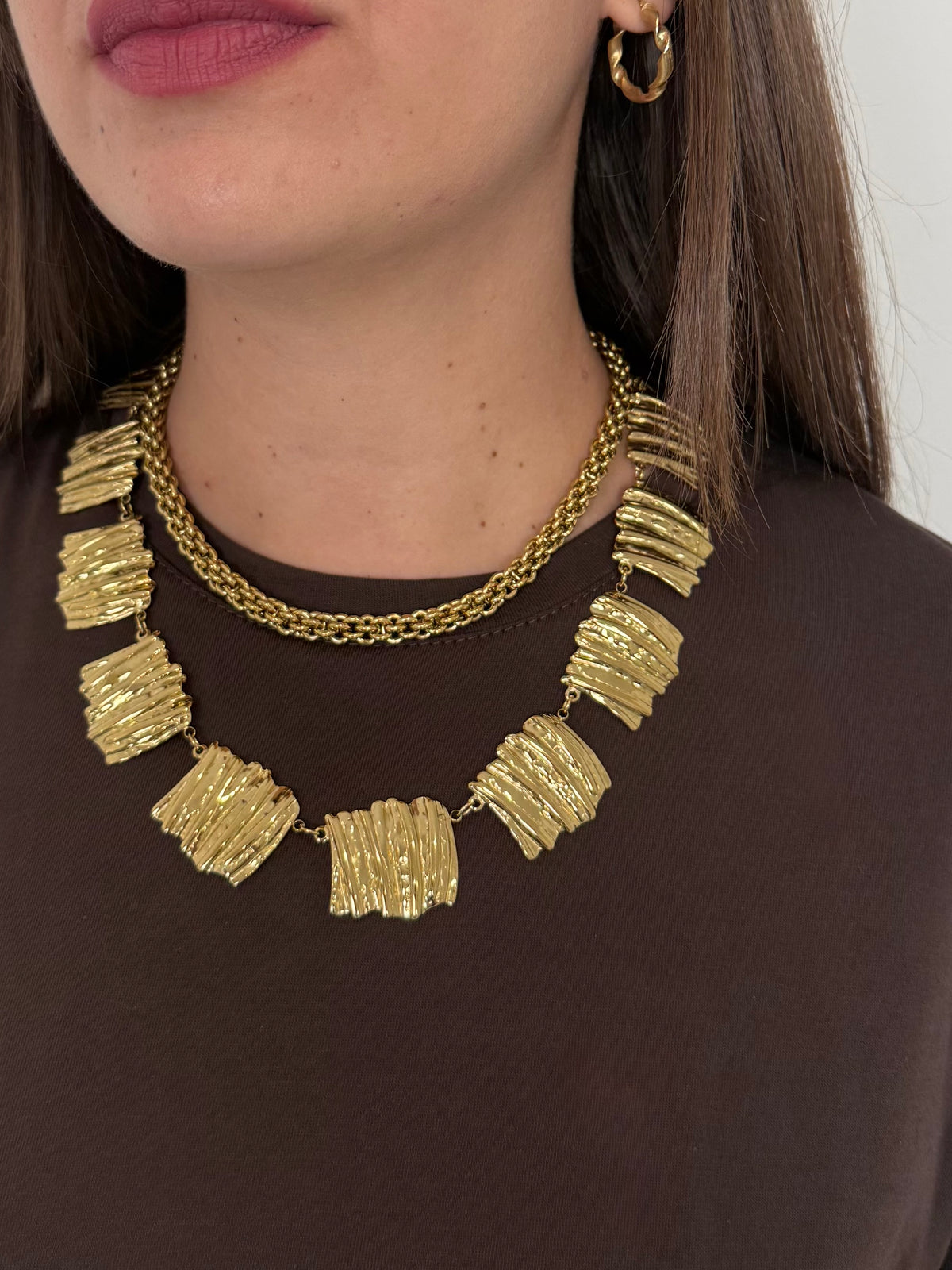 Collana effetto dorato