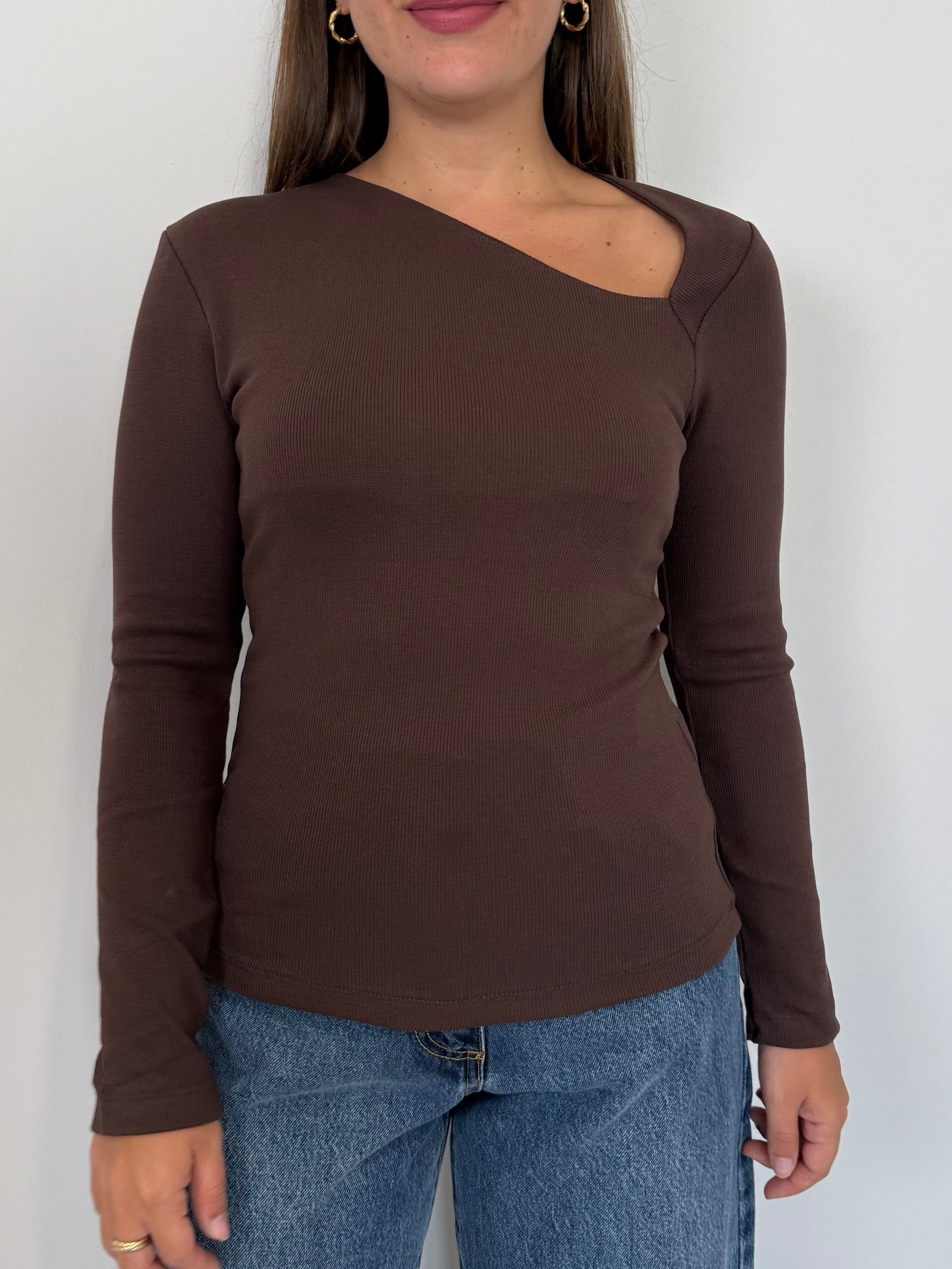 SusyMix - Maglia con cutout moro