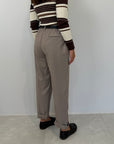 Dixie - Pantalone Office con pence taupe