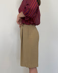 Tensione In - Bermuda in cupro camel