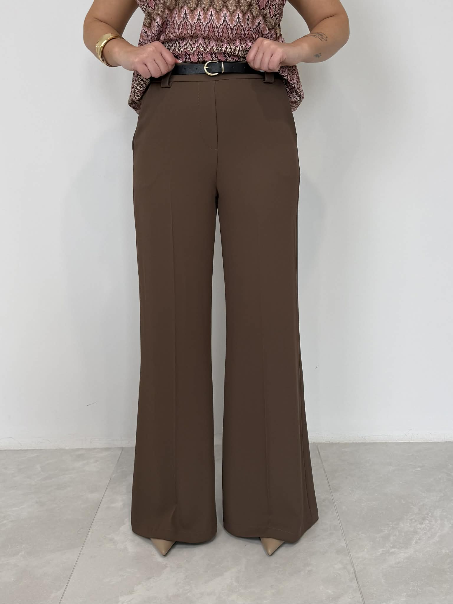 SusyMix - Pantalone fluido moro