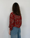 Haveone - Camicia in viscosa etnica india