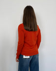 Haveone - Maglioncino basic girocollo arancio