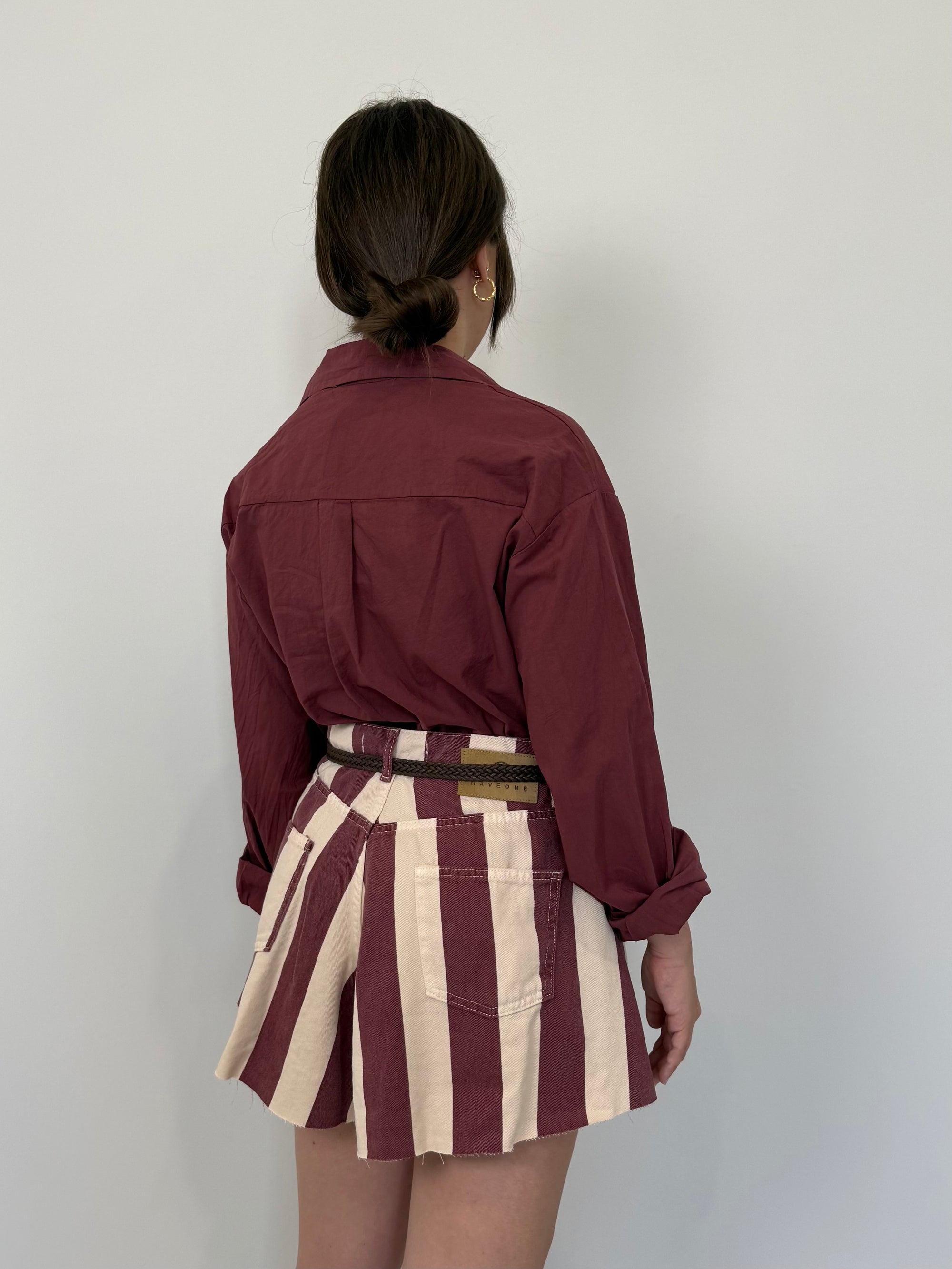Haveone - Short Ivy farfalla righe