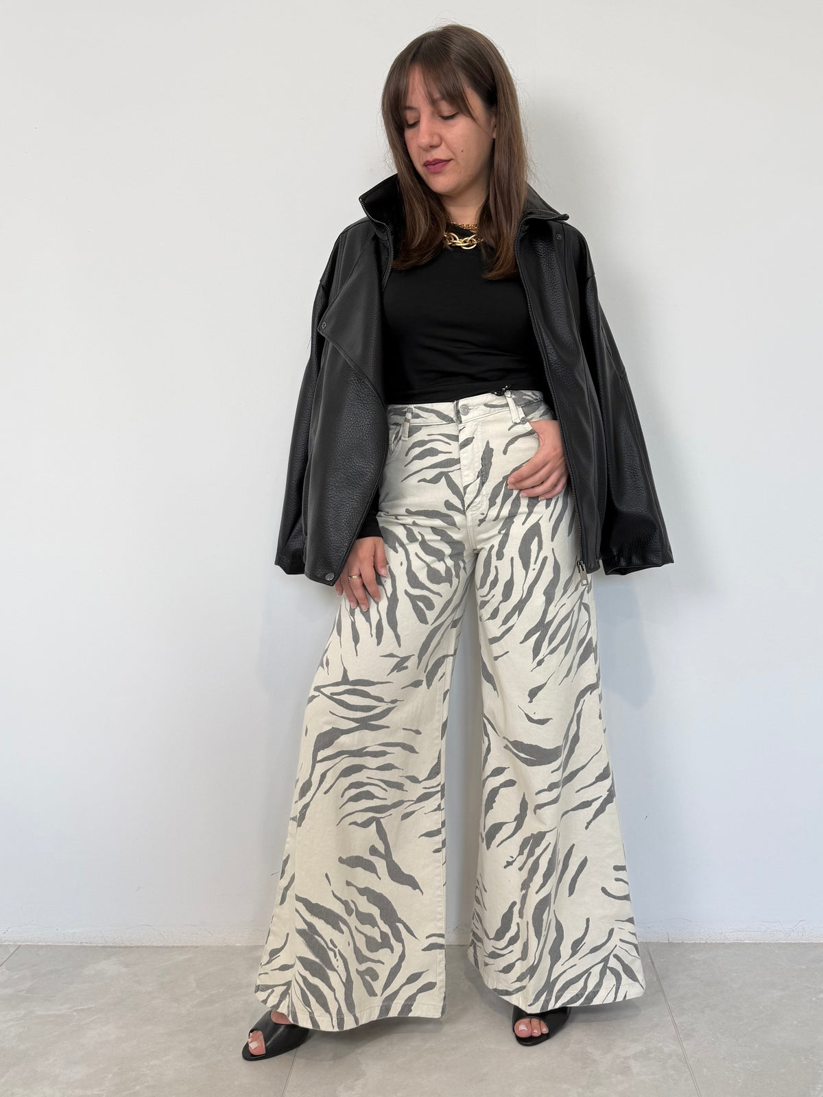 Haveone - Jeans Tokyo zebrato