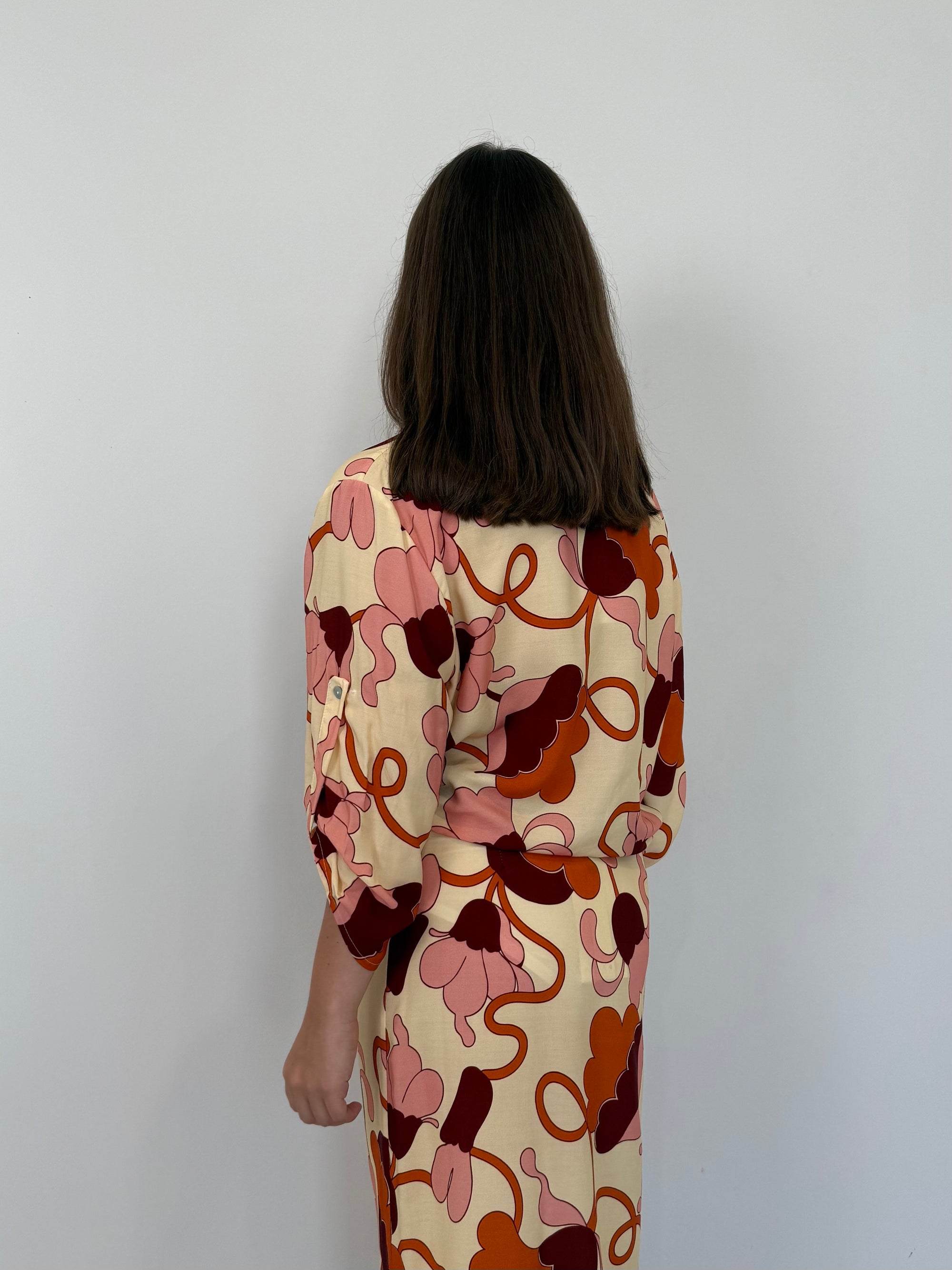 Haveone - Camicia in viscosa fantasia floreale
