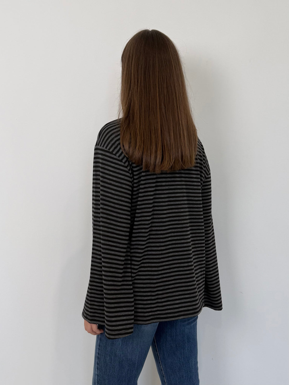 SusyMix - Maglia trapezio nera e grigia