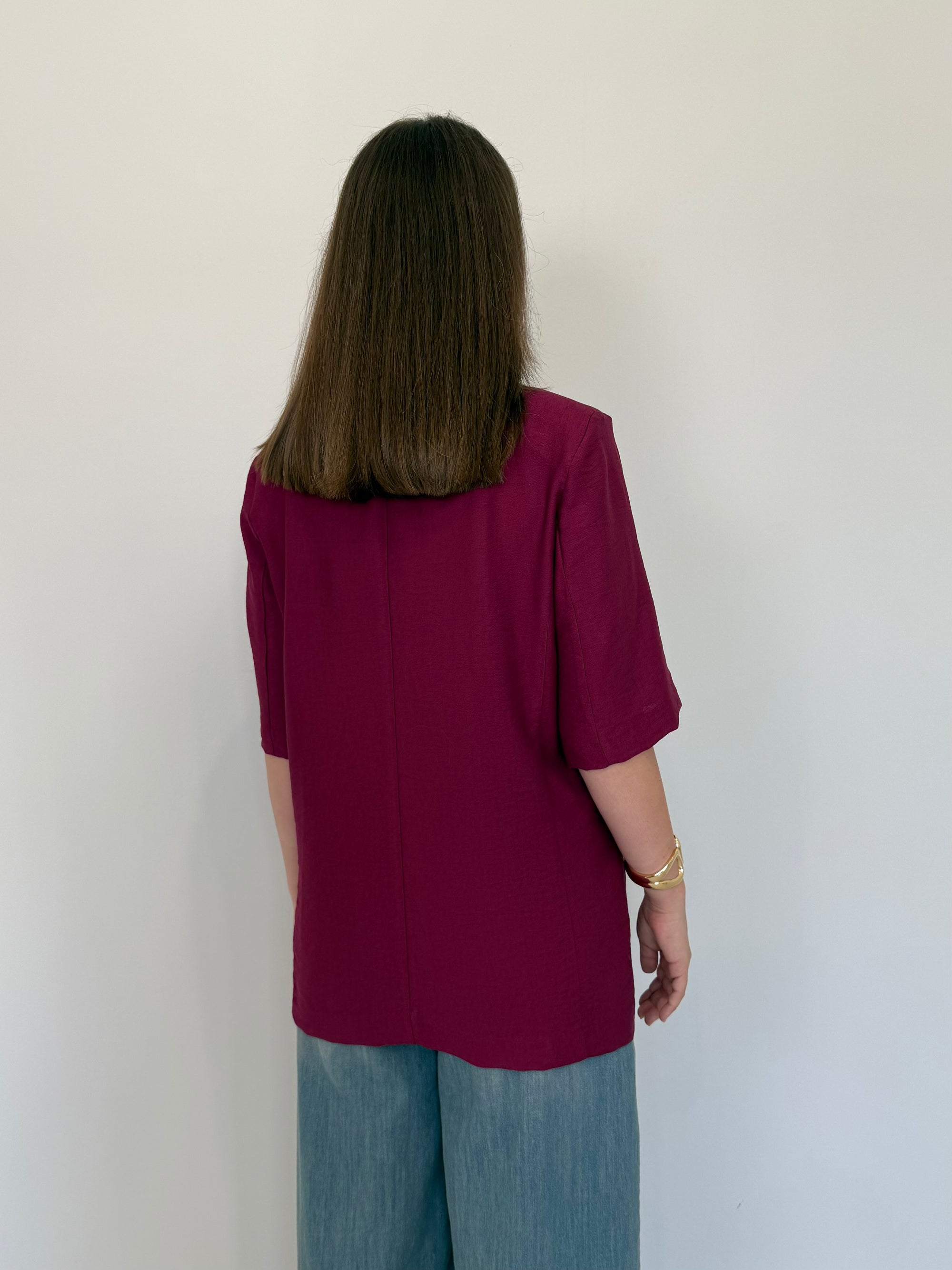 SusyMix - Giacca mezza manica magenta