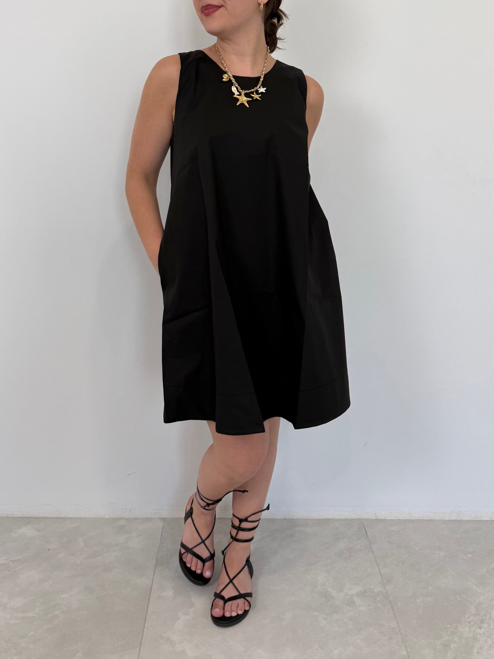 SusyMix - Abito a trapezio con tasche nero