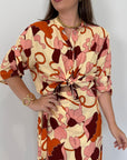 Haveone - Camicia in viscosa fantasia floreale