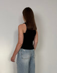 SusyMix- Canotta vogatore costine nero