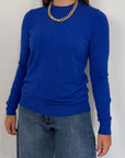 Haveone - Maglioncino basic girocollo blu