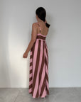 Tensione In - Abito righe rosa moro