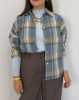 Haveone - Camicia check azzurra