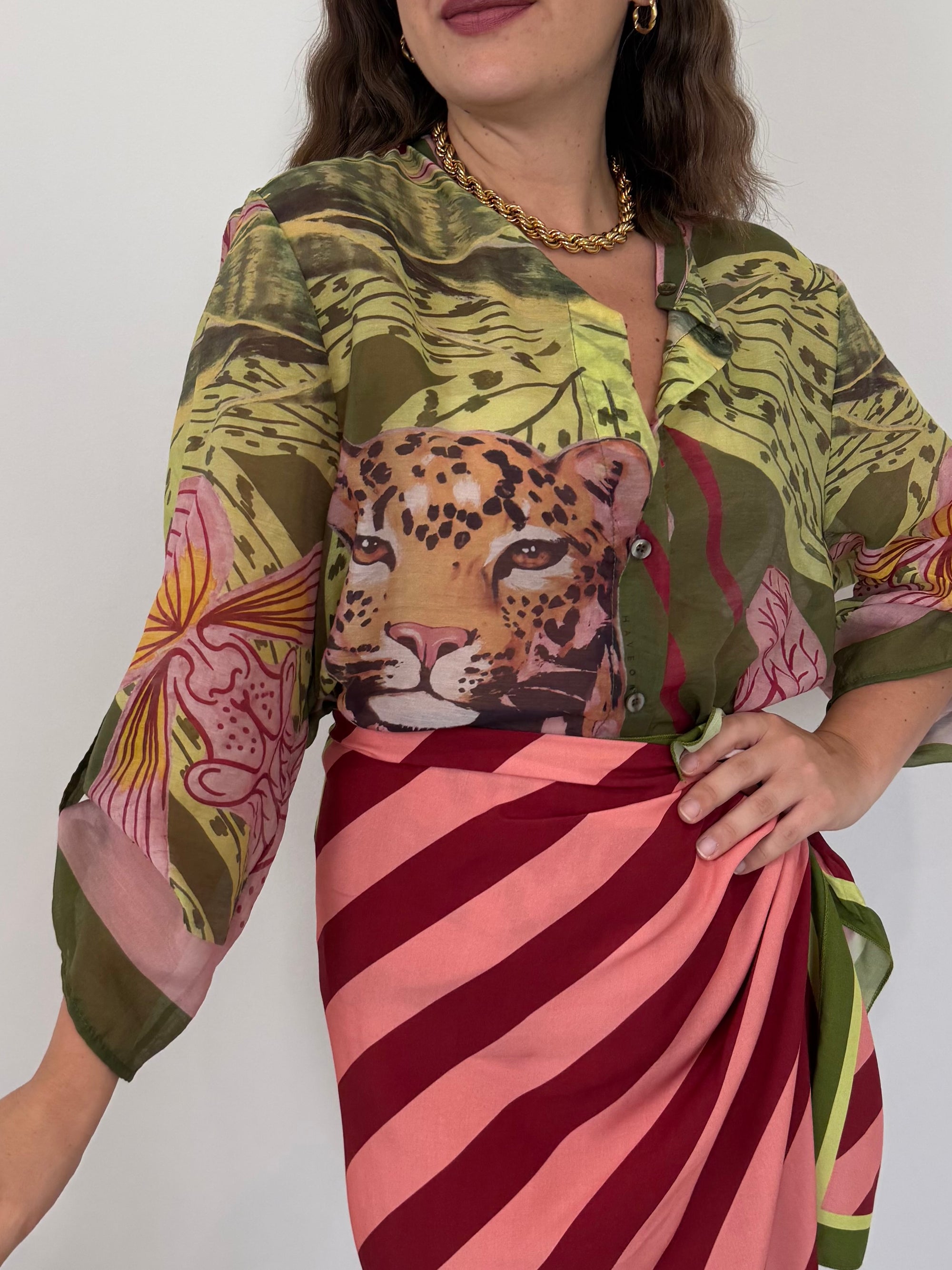 Haveone - Camicia stripes tiger