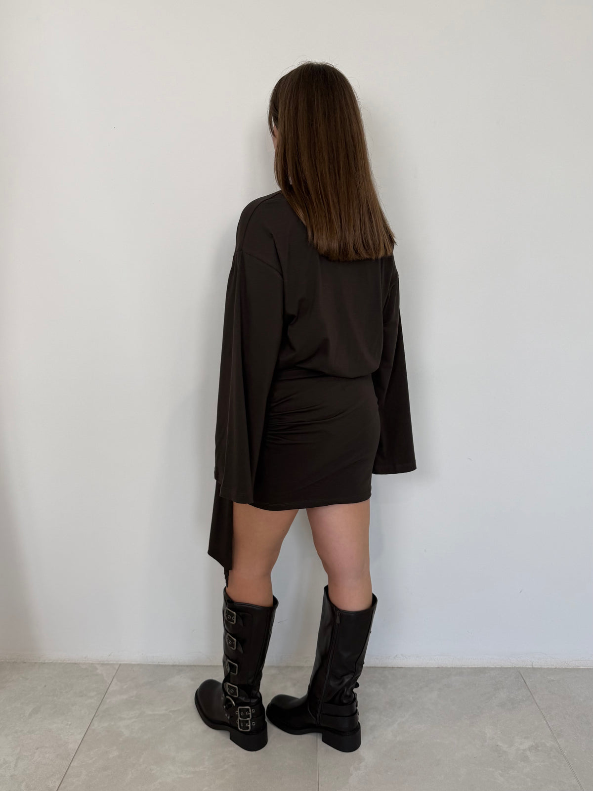 Haveone - Abito corto con manica trapezio