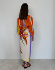 Haveone - Gonna pareo lunga orchidea arancio