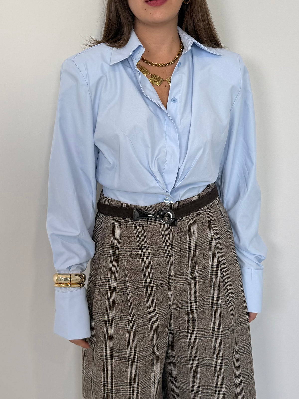 Tensione In - Camicia sagomata con spalline