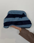 Civico23 - Borsa pouf pois azzurro/blu